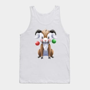 Cute Christmas Goat Tank Top